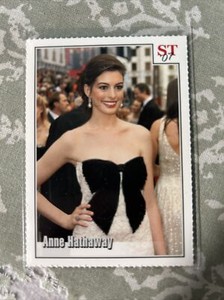 Anne Hathaway Actress 2007 Spotlight Tribute 4-Star Trivia Trading Card #20!