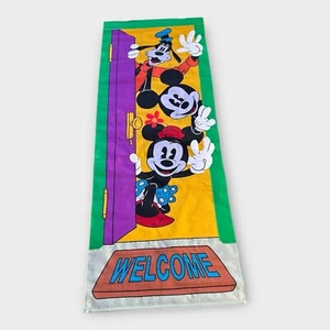 Vintage Disney Door Hanging Welcome Sign Home Decor Mickey Minnie Rare Unique - Picture 1 of 7