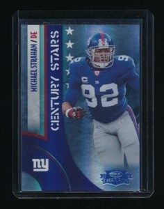 MICHAEL STRAHAN 2008 DONRUSS THREADS CENTURY STARS CENTURY PROOF NEW YORK GIANTS