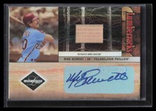2004 Leaf Limited Lumberjacks Autographs Bat 25 Mike Schmidt Bat Auto 10/25
