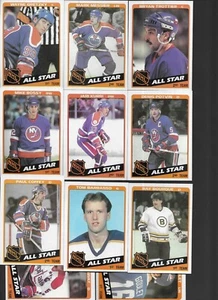 1984 TOPPS HOCKEY ALL STARS(11)-# 153-163-GRETZKY, LEMIEUX,COFFEY,ETC - Picture 1 of 1