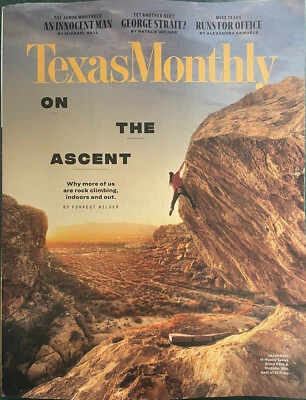 Texas Monthly Magazine February 2024 Randall King Rock ClimbIng Contentsphoto - Image 1 of 3