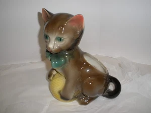 fioriera gatto ceramica vintage - Foto 1 di 4