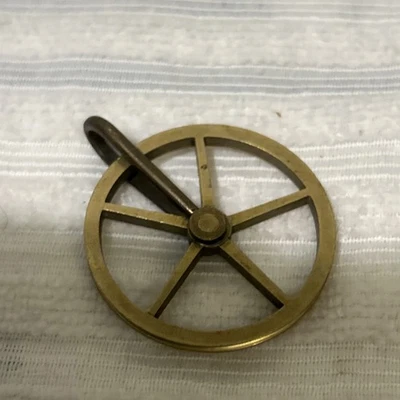 Brass Vienna Regulator Weight Driven Clock Pulley Wheel 4cm Diameter 3mm Wide - Image 1 of 4