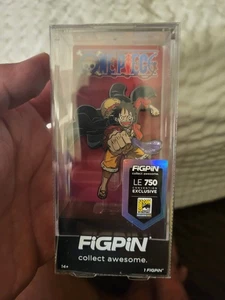 Figpin Glitter Luffy SDCC 2025 Comic-Con Exclusive 750 pc LE One Piece Pin - Picture 1 of 2