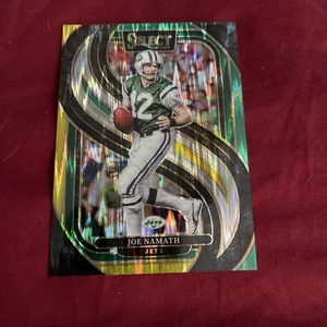 2024 Selezione Calcio Prizm Parallelo Card Of HOF Joe Namath - Foto 1 di 2