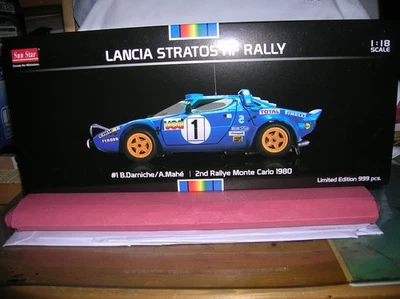 Lancia Stratos rally Montecarlo '80 Darniche in scala 1/18 Sunstar Sun Star - Immagine 1 di 4