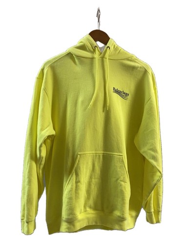 Felpa con cappuccio BALENCIAGA gialla XS usata