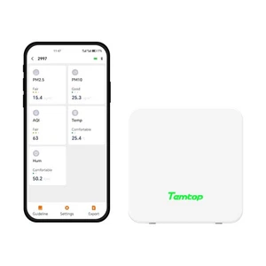Elitech Monitor de Calidad del Aire Detector de Temperatura y Humedad Medidor de CO2 PM2.5 Bluetooth - Imagen 1 de 13