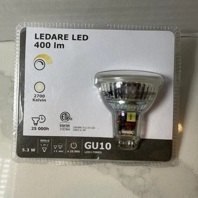 1 IKEA LEDARE GU10 LED Bulb 400Lm 2700 K Dimmable - Image 1 of 4