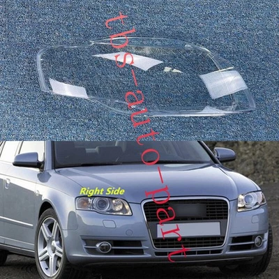 Cubierta de lente de faro lateral derecho + pegamento sellador apto para Audi A4 B7 2006-2008 Foto 1 de 4
