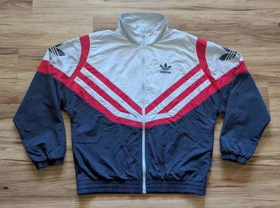 Adidas Chaqueta de Pista Para Hombres S Rayas Con Capucha Cortavientos Retro Ropa de Calle Estilo Y2K Foto 1 de 4