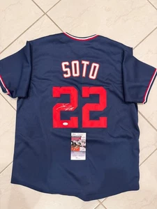 Juan Soto JSA Certified Authentic Auto Jersey Washington Nationals (No Size) WC - Picture 1 of 4