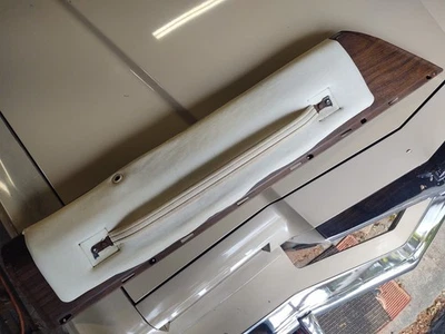 1973 Cadillac Eldorado Upper Door Trim Panel WHITE Left DRIVER'S Side - Image 1 of 4