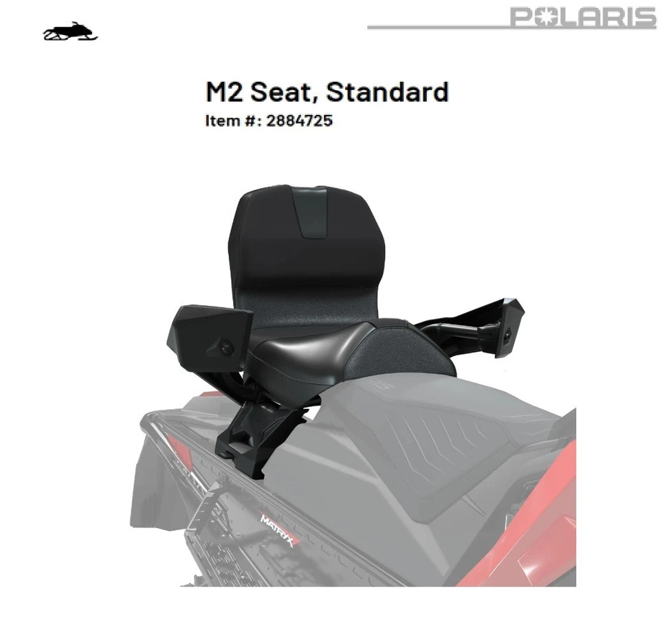 Polaris OEM 21'-26' 650 Indy Switchback 129-137 XC XCR Standard M2 Seat- 2884725 - Image 1 of 1