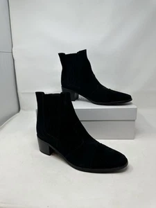 Charles David Wildleder Stiefel Schwarz Holland Gr. 38 Neu Im Karton Made In Italy - Bild 1 von 11