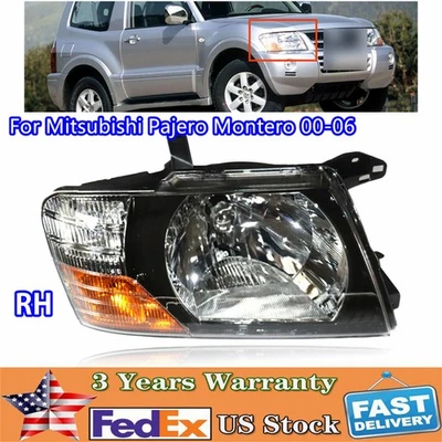 Front Headlight Head Lamp Right Side For 2000-2006 Mitsubishi Pajero Montero New — 第 1/4 张图片