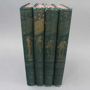 The Works of Charles Dickens 4 Volumes P. F. Collier Unabridged Edition Antique - Bild 1 von 20