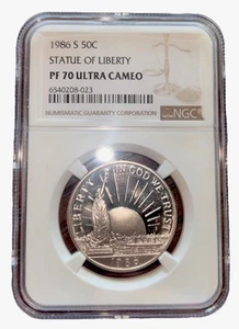 1986 S 50C State Of Liberty Half Dollar NGC PF70 Ultra Cameo - Picture 1 of 2