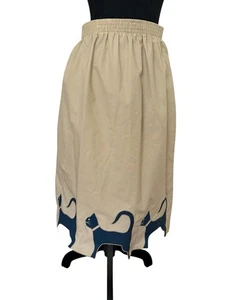 Maxi Falda Gato Vintage Años 70 de Sanibel - Gato Dama - Imagen 1 de 10