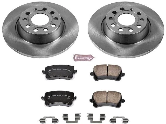 Rear Brake Pad and Rotor Kit For 09-17 Audi VW Q3 Quattro CC 2.0L 4 Cyl FH36H6 - Изображение 1 из 1