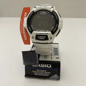 Reloj Casio WS220C-7BV resistente con energía solar para hombre correa de resina blanca | Nuevo - Imagen 1 de 11
