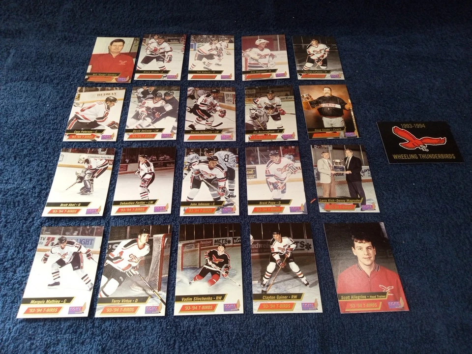 1993-94 Wheeling Thunderbirds Trading Card Set - Image 1 of 4