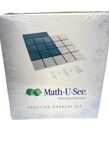 Math U See Manipulatives Fraction Overlay Kit Complete Set Homeschool Curriculum - Picture 1 of 4