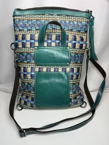 Borsa a tracolla Patricia Nash donna tessuto acqua pelle rafia tracolla nappa - Foto 1 di 9