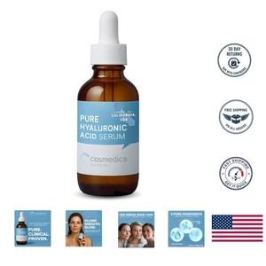 100 % reines Hyaluronsäure Serum - Anti-Aging, Aufhellung, 2 Unzen Feuchtigkeitsschub - Bild 1 von 8