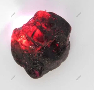 Natural 129 Ct Red Garnet Rough Earth Mined CERTIFIED Loose Gemstone - Picture 1 of 7