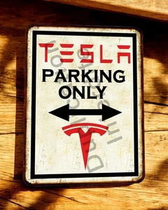 Blechschild Tesla Parking Only - Bild 1 von 1