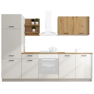 Küchenleerblock - weiß - Artisan Eiche - 270 cm - Bild 1 von 10