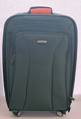 Samsonite Hyperspin 25" Luggage Green Expandable Handle Lock Vintage - Image 1 of 4