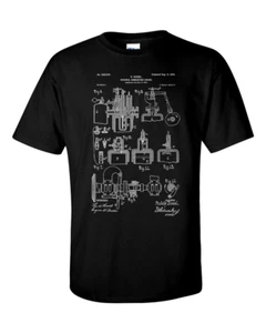 Diesel Engine Patent Mechanic Engineer T Shirt - Picture 1 of 5