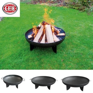 Feuerschale mit Tragegriff Stahl Lagerfeuer Grill Feuerstelle Ø 50/80/100cm - Bild 1 von 7