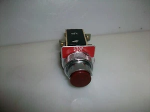 FPE ROT DRUCKSTOPPKNOPF UND KONTAKTBLOCK 4804 AB 2A2 - Bild 1 von 5
