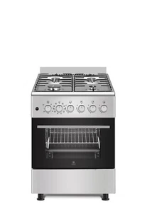 Gasline Gas-Elektro Standherd SHGE6060FGIX Elektrobackofen mit Gaskochfeld 60 cm - Bild 1 von 2