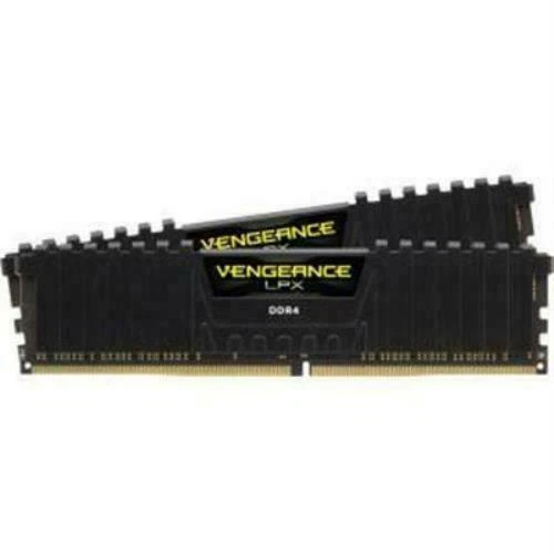 CORSAIR VENGEANCE LPX 16GB (2x8GB) PC4-25600 (DDR4-3200) Memory Kit - Black (CMK16GX4M2B3200C16)