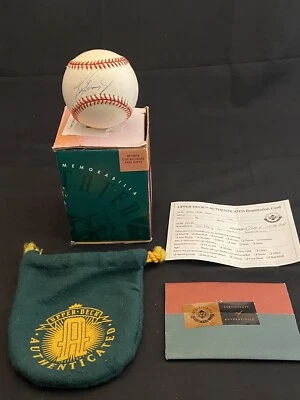 Upper Deck Ken Griffey Jr Autographed Baseball HOLO COA AUTHENTICATED - Image 1 of 4