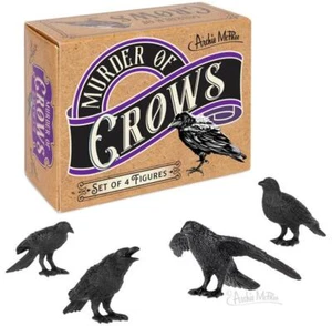 Set 4 Personaggi Assassinio di Corvi - Decorazioni Artigianali Horror - Archie McPhee - Foto 1 di 16