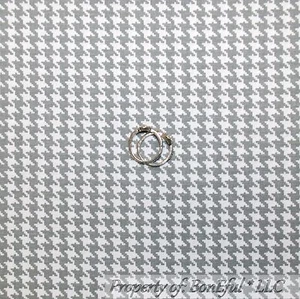 BonEful FABRIC FQ Cotton Quilt Gray White Calico Houndstooth Gingham VTG Stripe - Picture 1 of 6
