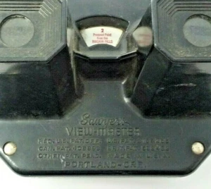 1950er Jahre Nationalpark Edition Sägebäge View Master mit NP Rutsche funktioniert Bakelit - Bild 1 von 12
