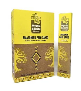 Mystic Spirits Aroma - Amazonian Palo Santo Handcrafted Smudge Incense Sticks - Picture 1 of 4