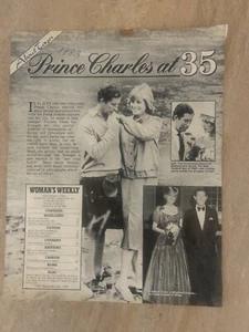 Vintage 1983 WOMAN'S WEEKLY magazine cuttings - King Charles age 35 - Picture 1 of 11