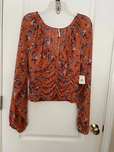 Nuevo con etiquetas Blusa Free People Nueva Rosa Final Combo Óxido Talla L Minorista $98 - Imagen 1 de 8
