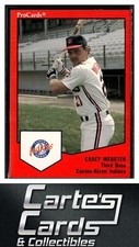 Casey Webster 1989 ProCards Minor League Team Sets #1318  Canton-Akron Indians