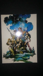 BORIS VALLEJO FANTASY ART 1992 #43 Amazon Queen Sketch 1985-L@@K! - Bild 1 von 2