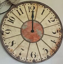 Uttermost Ellsworth 29" Wide Aged Wall Clock X8236 MISSING MINUTE HAND