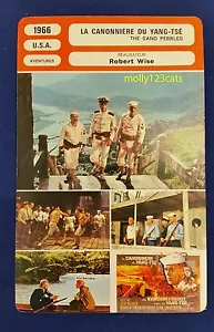 US War Film The Sand Pebbles Steve McQueen Candice Bergen French Trade Card - Picture 1 of 1